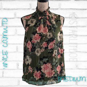 Vince Camuto Sleeveless Smock Neck Blouse